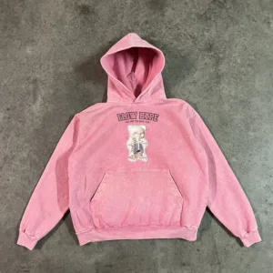 PINK HOODIE SKULL BEAR ¨WE ARE THE NEW ERA¨ W2024